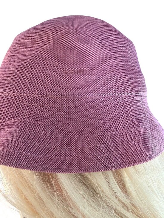 Kangol OS Embroidered Bucket Hat Floral Rose Pink Vintage HTF main image 14